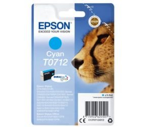 EPSON Singlepack Cyan T0712 DURABrite Ultra Ink