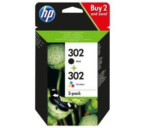 HP 302 Ink Cartridge Combo 2-Pack