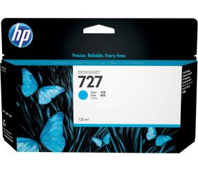 HP 727 original ink cartridge cyan standard capacity 130 ml 1-pack